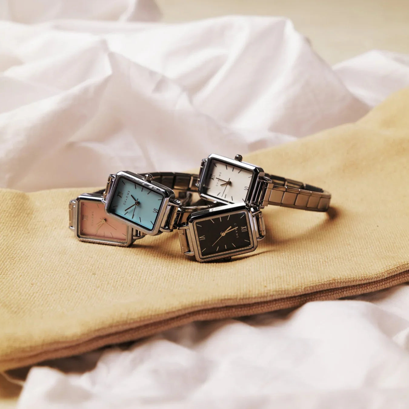 Como Watch Silver – Pink Dial Edition