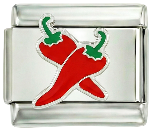 Double Red Pepper, on Silver - double-red-pepper-on-silver.png