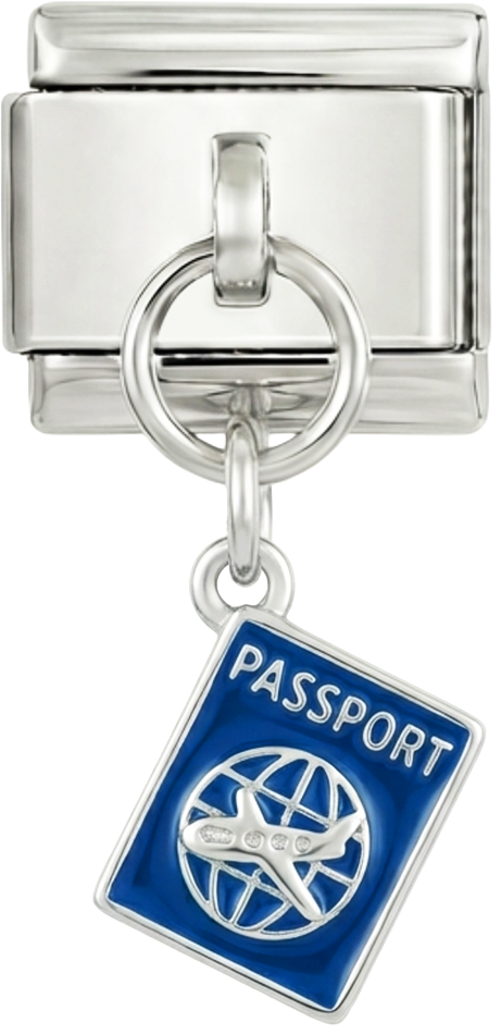 Blue Passport, on Silver