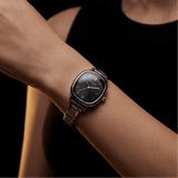 Capri Watch Silver – Black Dial Edition
