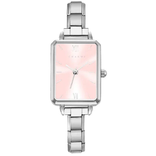 Como Watch Silver – Pink Dial Edition