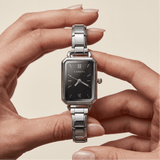Como Watch Silver – Black Dial Edition