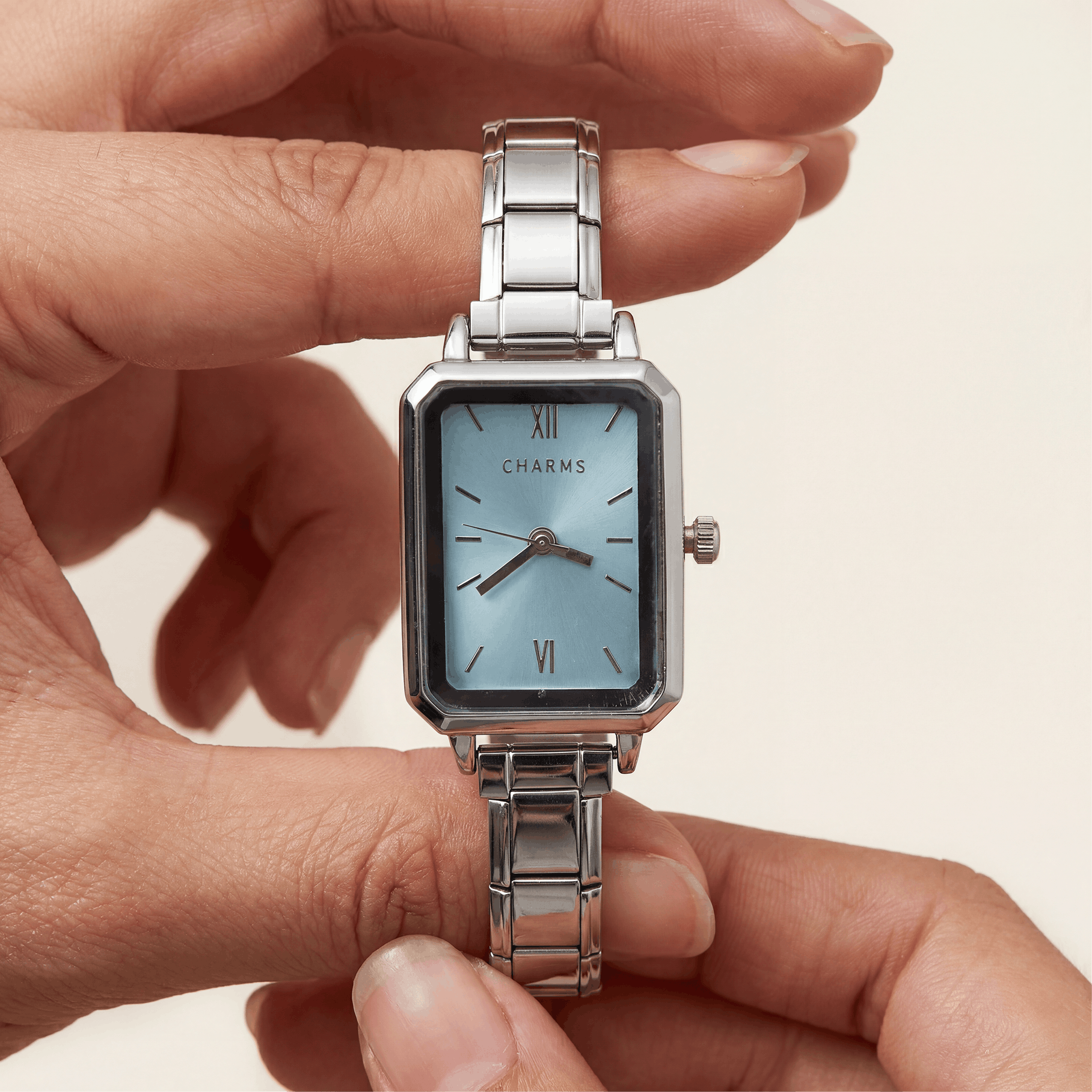 Como Watch Silver – Blue Dial Edition