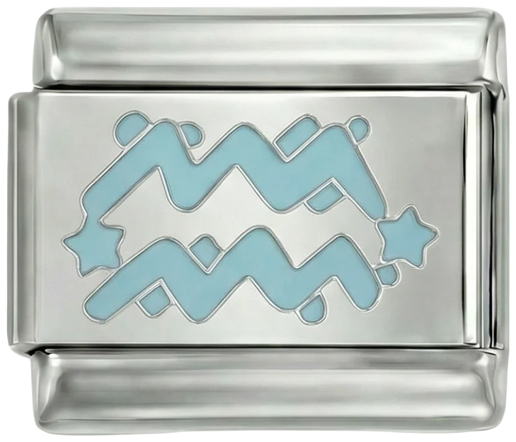 Blue Aquarius Symbol on Silver - blue-aquarius-symbol-on-silver.png