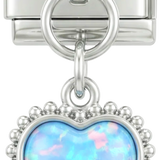 Heart with Big Blue Stone Hanging on Silver - heart-with-big-blue-stone-hanging-on-silver.png