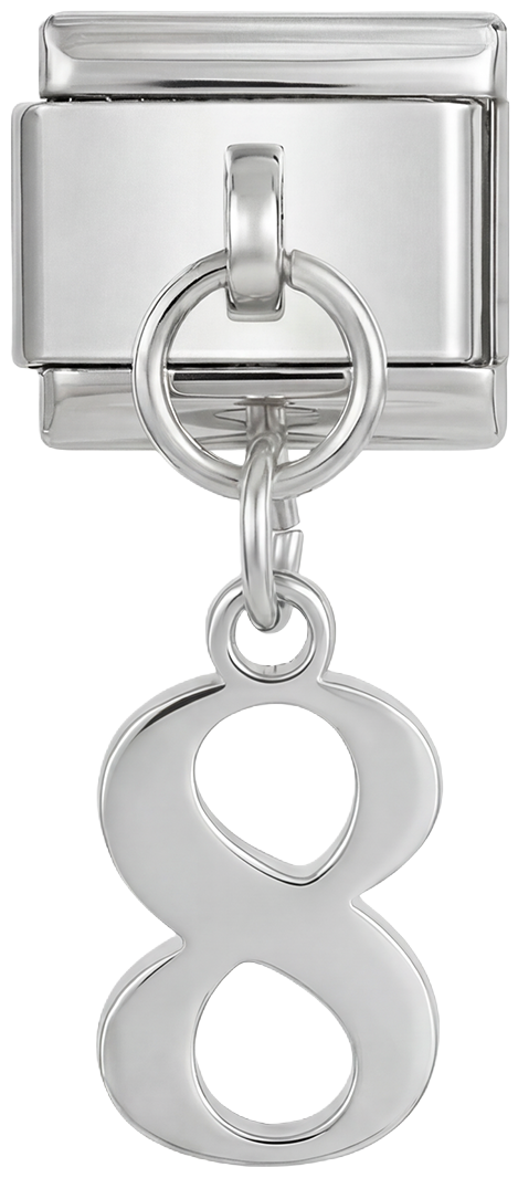 Number 8, Hanging, on Silver - number-8-hanging-on-silver.png