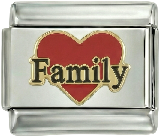 Red Heart, Family, on Silver - red-heart-family-on-silver.png