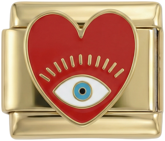 Red Heart with Blue Eye on Gold - red-heart-with-blue-eye-on-gold.png